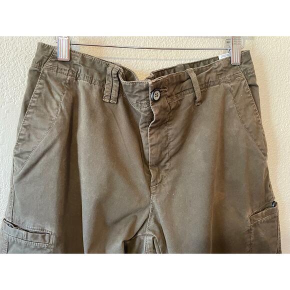 Vince Y2K Boho Straight Leg Cargo Style Olive Green Pants Size 30 - Picture 11 of 14
